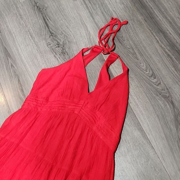 Miami For Francesca's Red Tiered Mini Dress - Picture 3 of 6